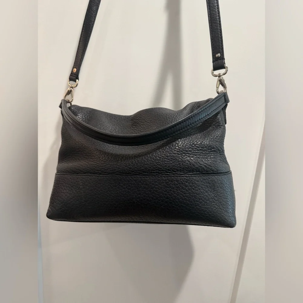 Kate Spade Large Maria Southport Avenue Black Leather‎ Cross Body